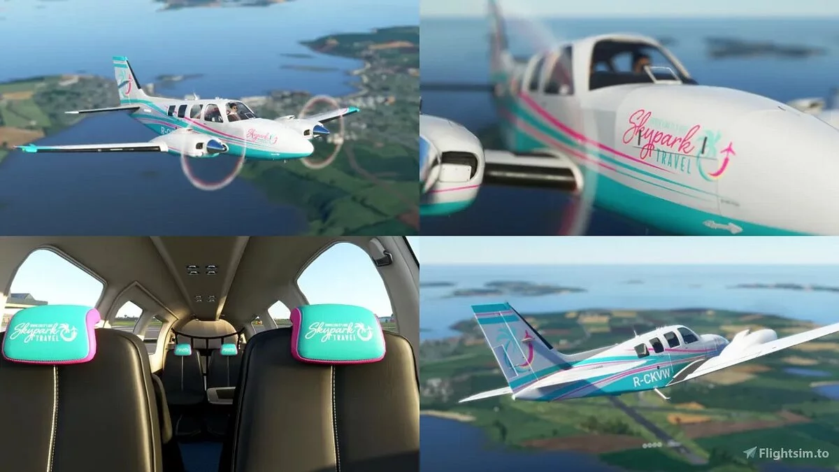 Microsoft Flight Simulator — Набор раскрасок Skypark