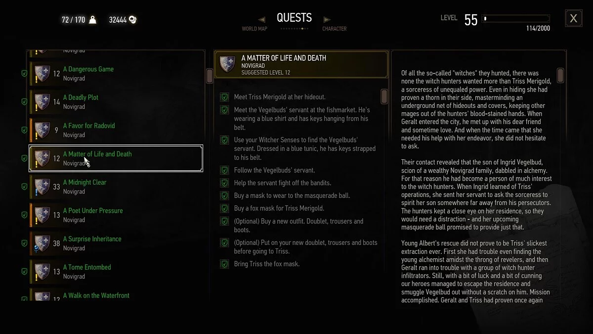 The Witcher 3: Wild Hunt - Complete Edition — Новиградский герб в журнале