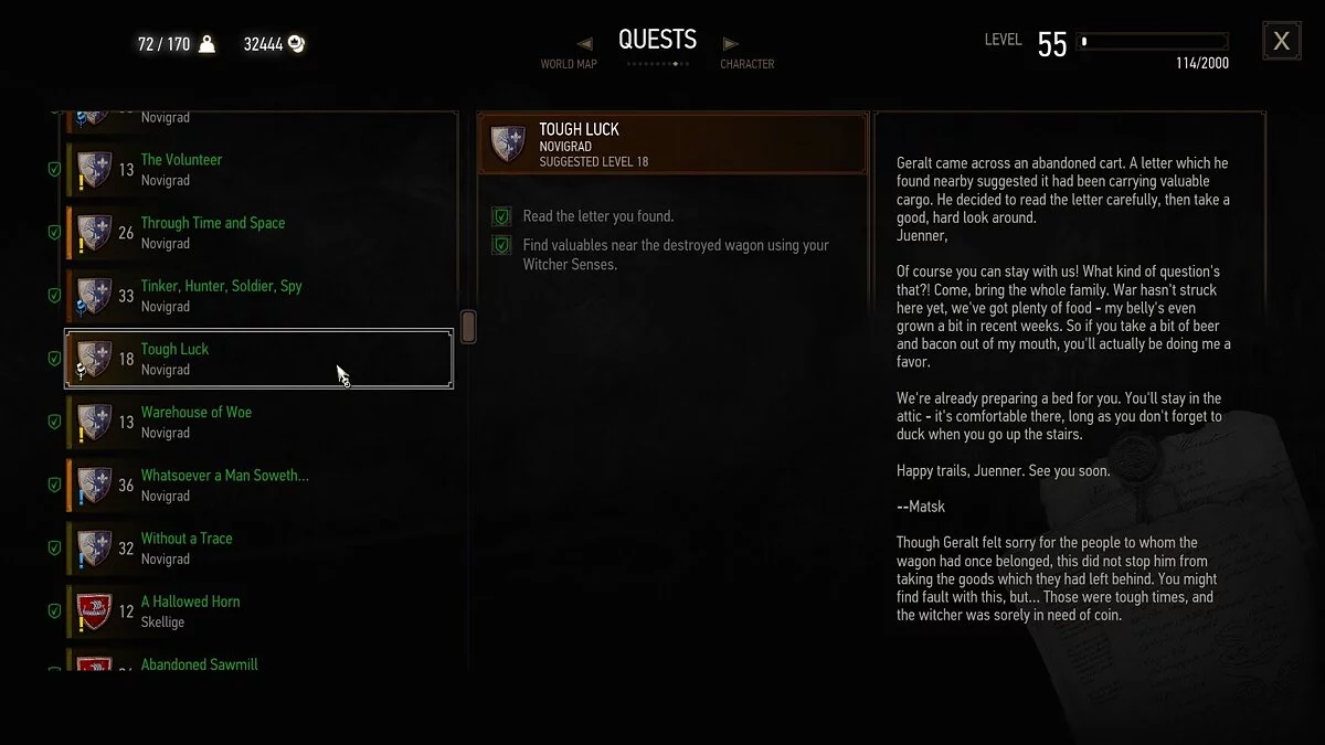 The Witcher 3: Wild Hunt - Complete Edition — Исправление меток локаций в журнале