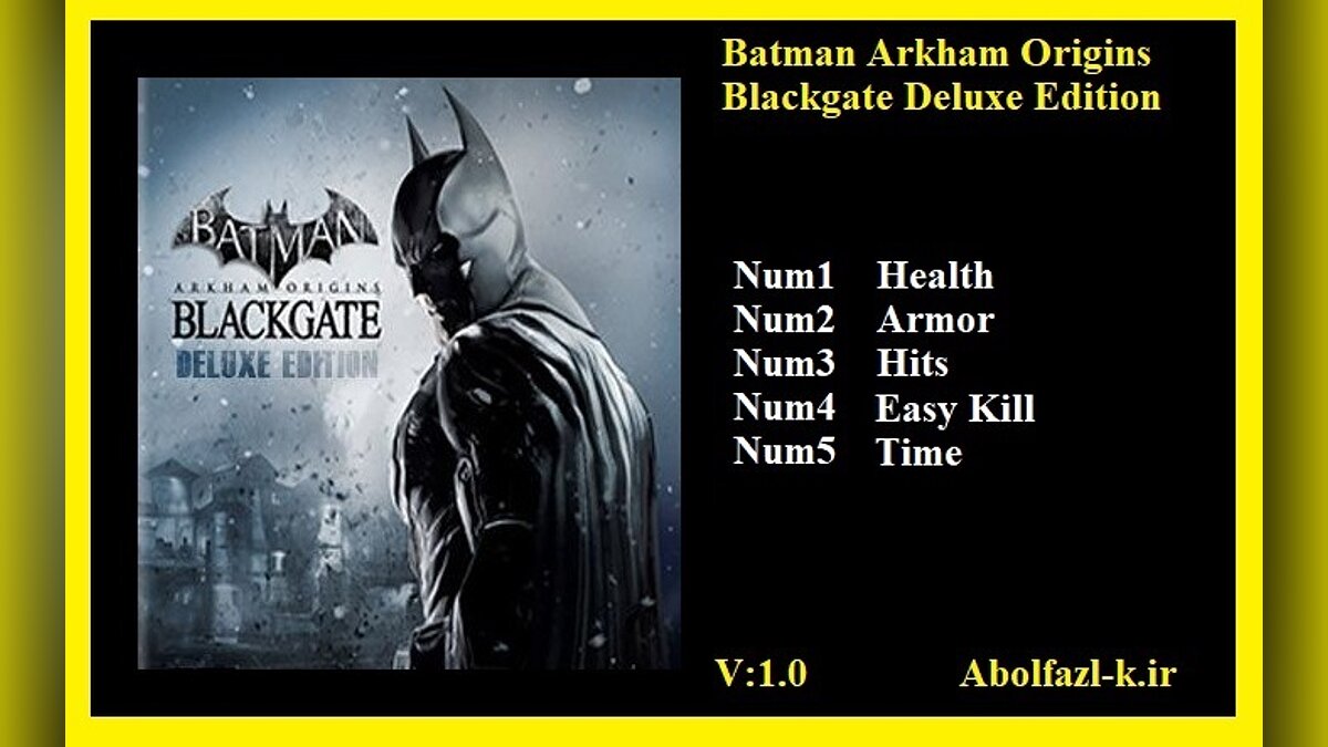 Batman: Arkham Origins - Blackgate — Трейнер (+5) [1.0]
