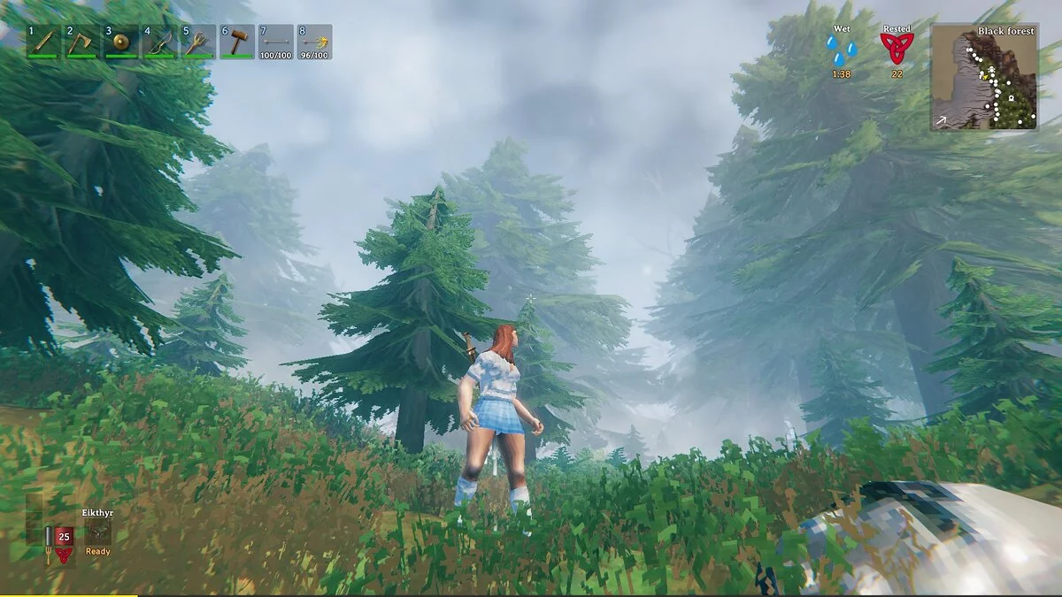 Valheim — Костюм школьницы