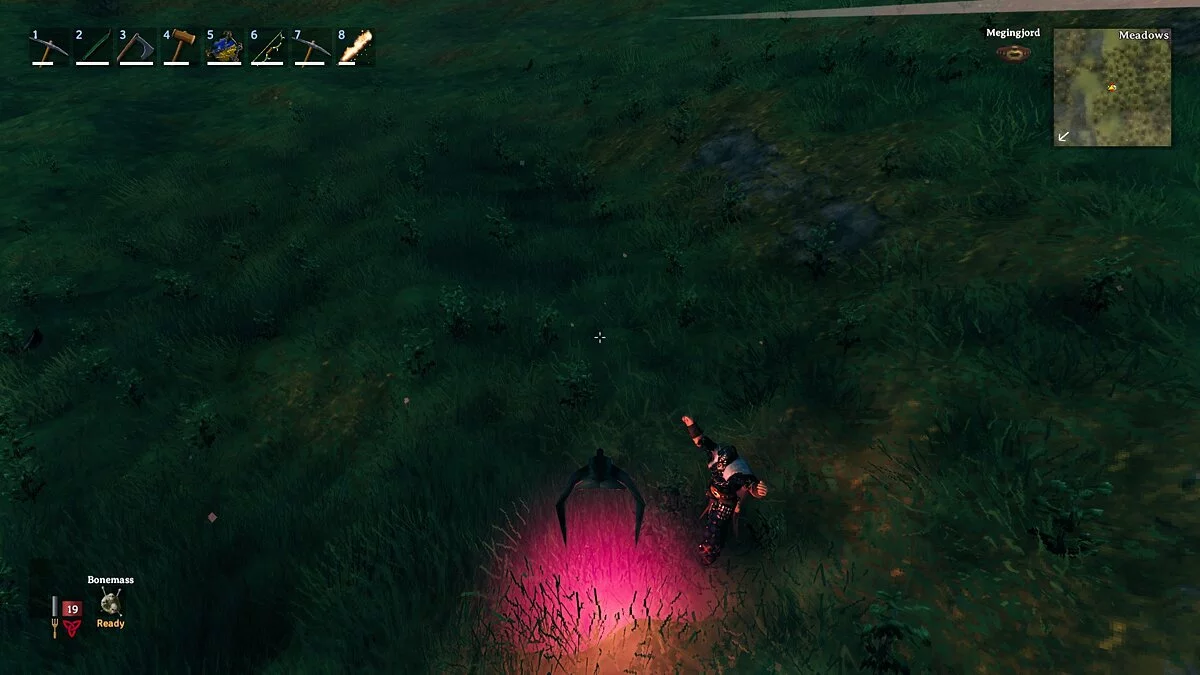 Valheim — Вызов ворона для исследования