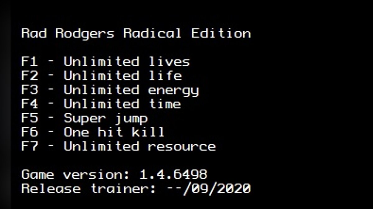 Rad Rodgers - Radical Edition — Трейнер (+7) [1.4.6498 (x64)]