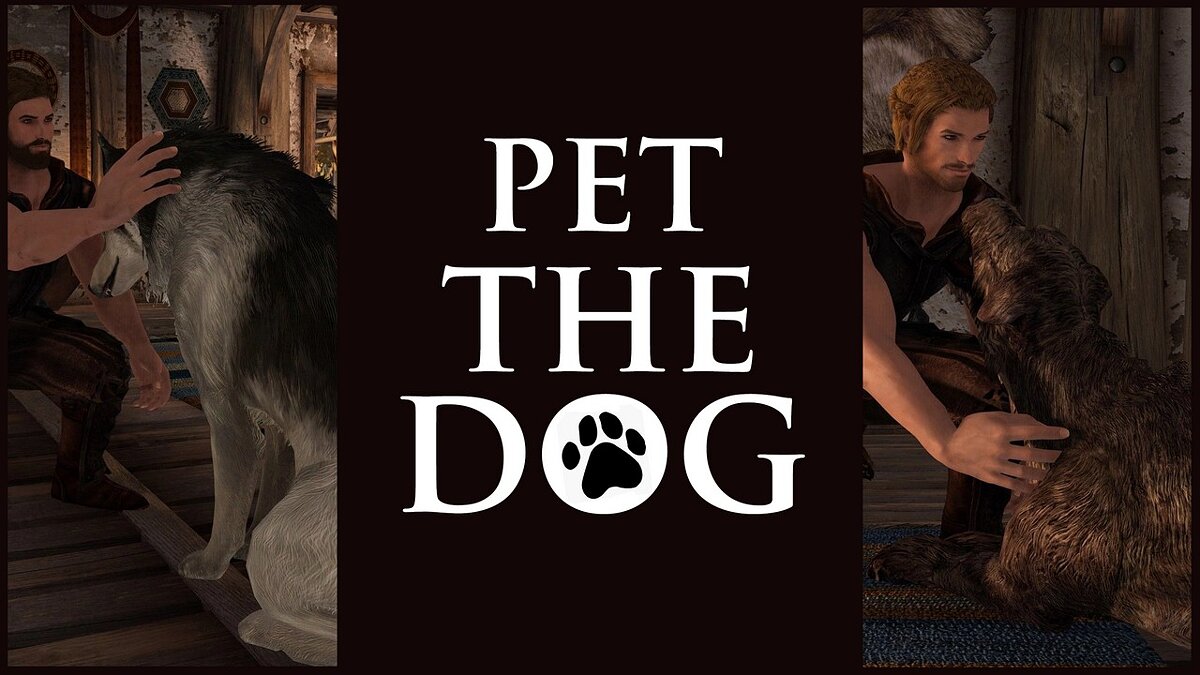 Elder Scrolls 5: Skyrim Special Edition — Возможность погладить собаку