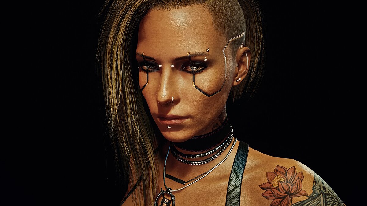 Cyberpunk 2077 — Простой макияж глаз