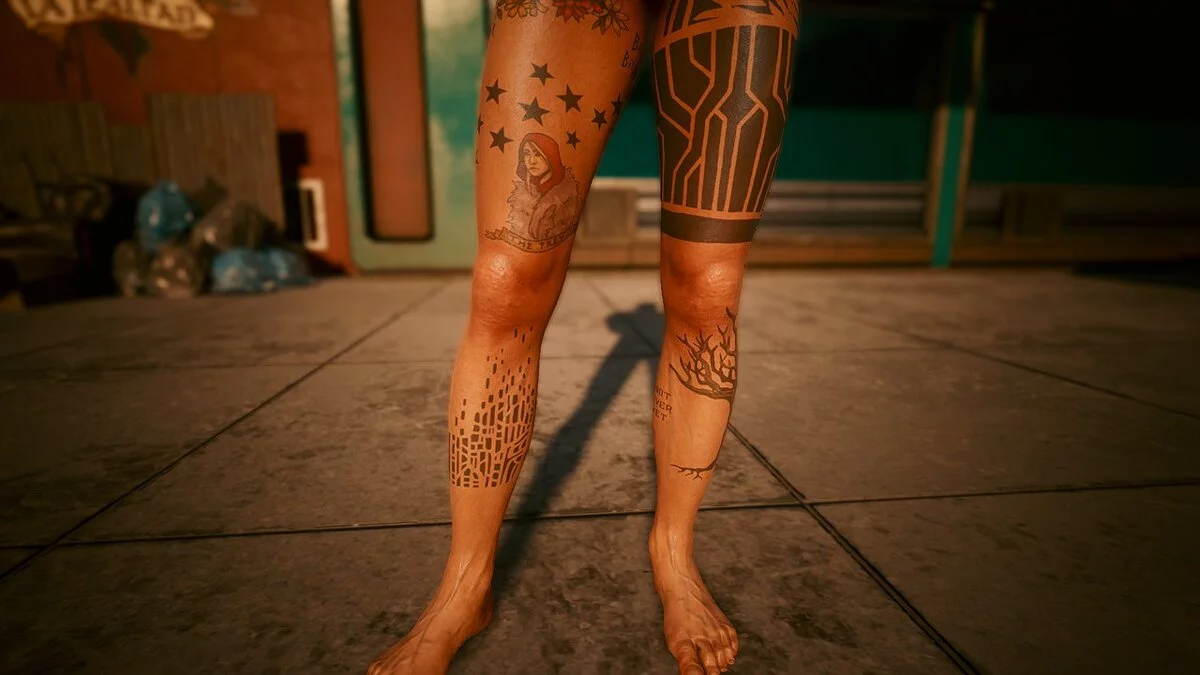 Cyberpunk 2077 — Пользовательские татуировки на теле