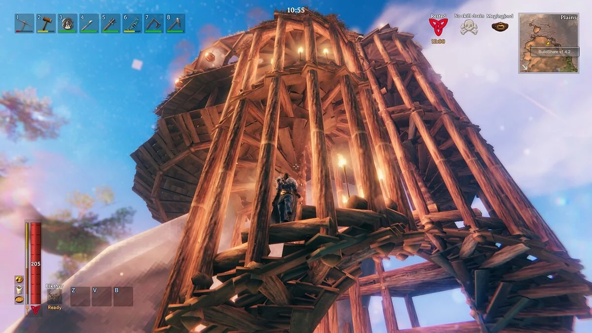 Valheim — Лестница 16 метров