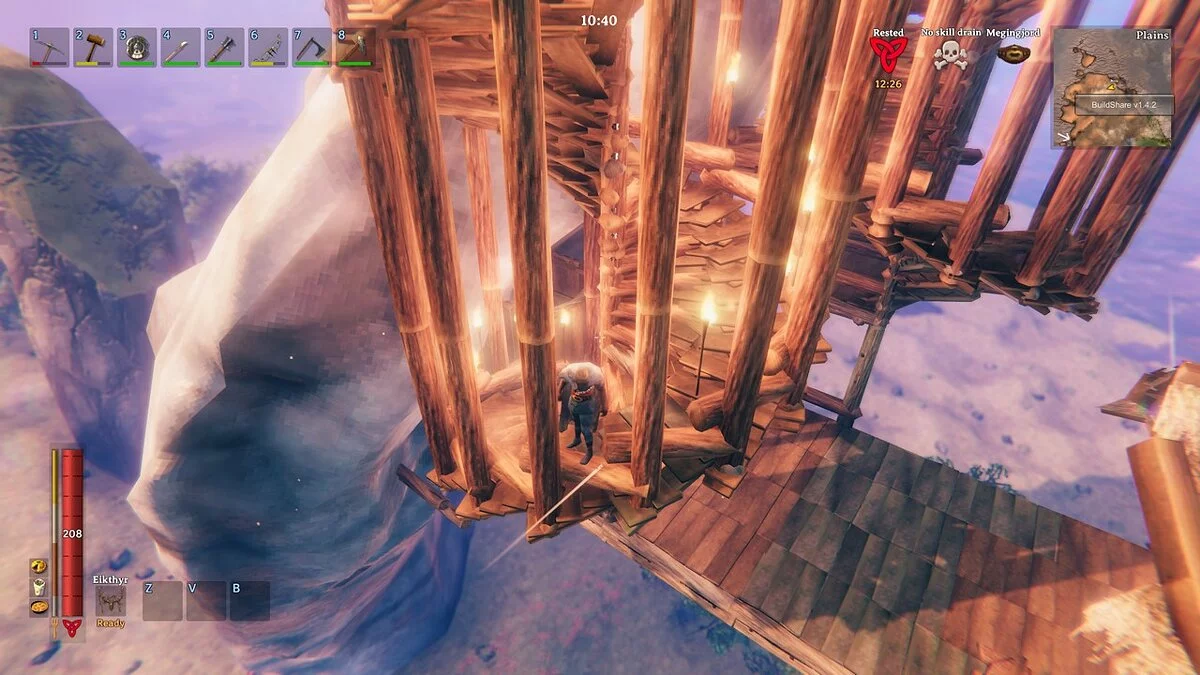 Valheim — Лестница 16 метров