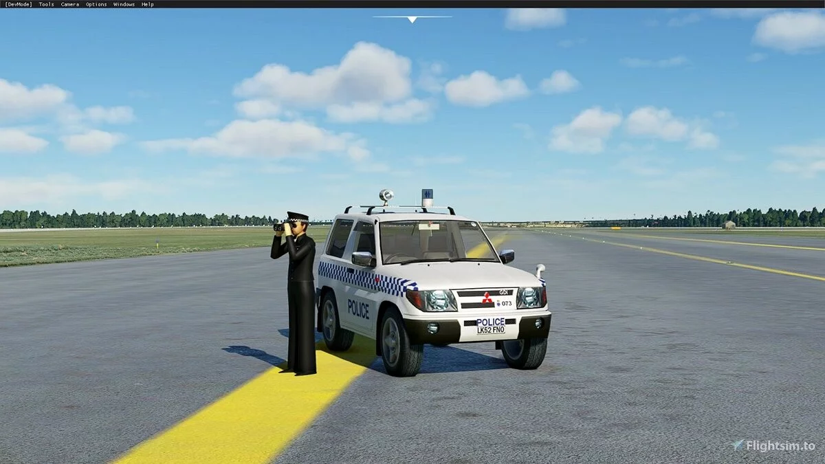 Microsoft Flight Simulator — Управляемый Mitsubishi PAJERO