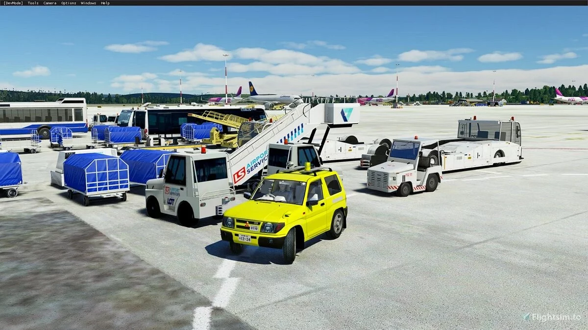 Microsoft Flight Simulator — Управляемый Mitsubishi PAJERO