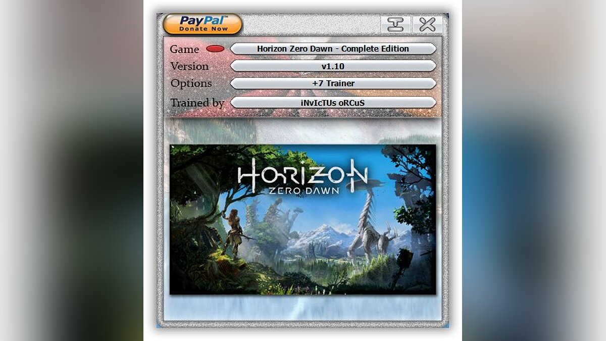 Horizon Zero Dawn Complete Edition — Трейнер (+7) [1.10]
