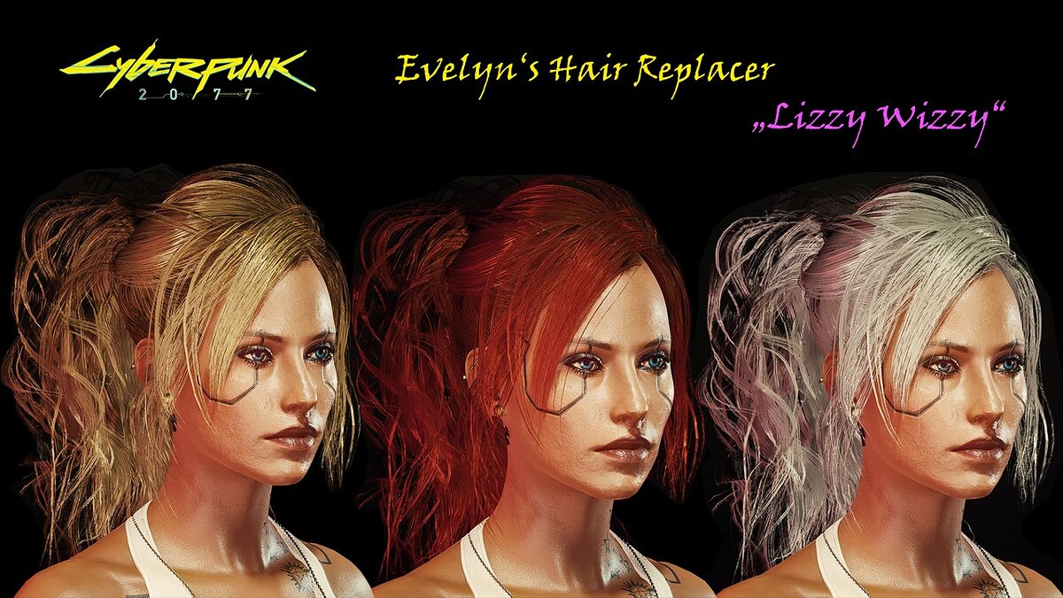 Cyberpunk 2077 — Заменитель волос Эвелин и Лиззи Виззи