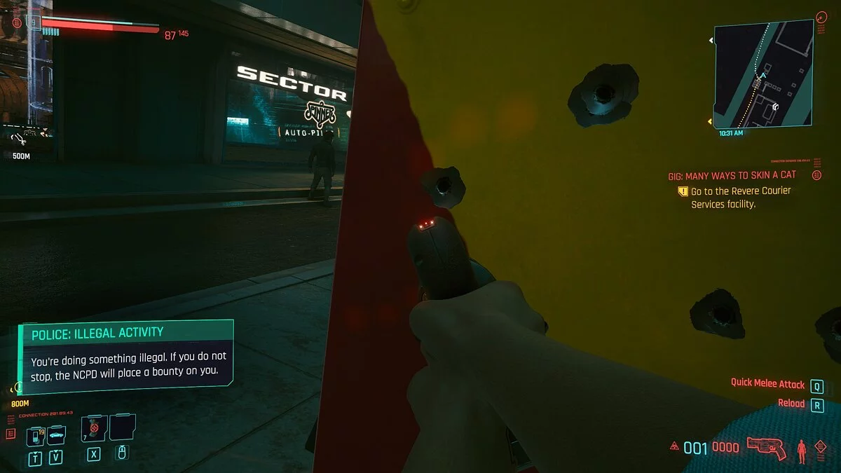 Cyberpunk 2077 — Реалистичные дырки от пуль