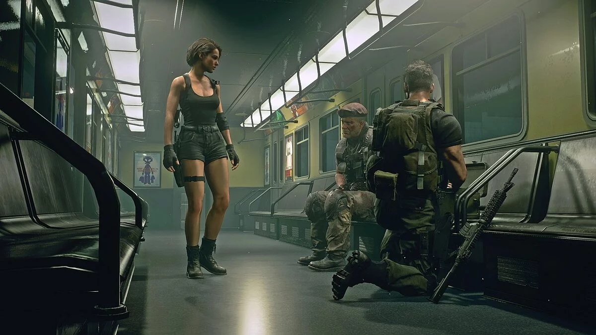 Resident Evil 3 — Джилл в костюме Сони Блейд