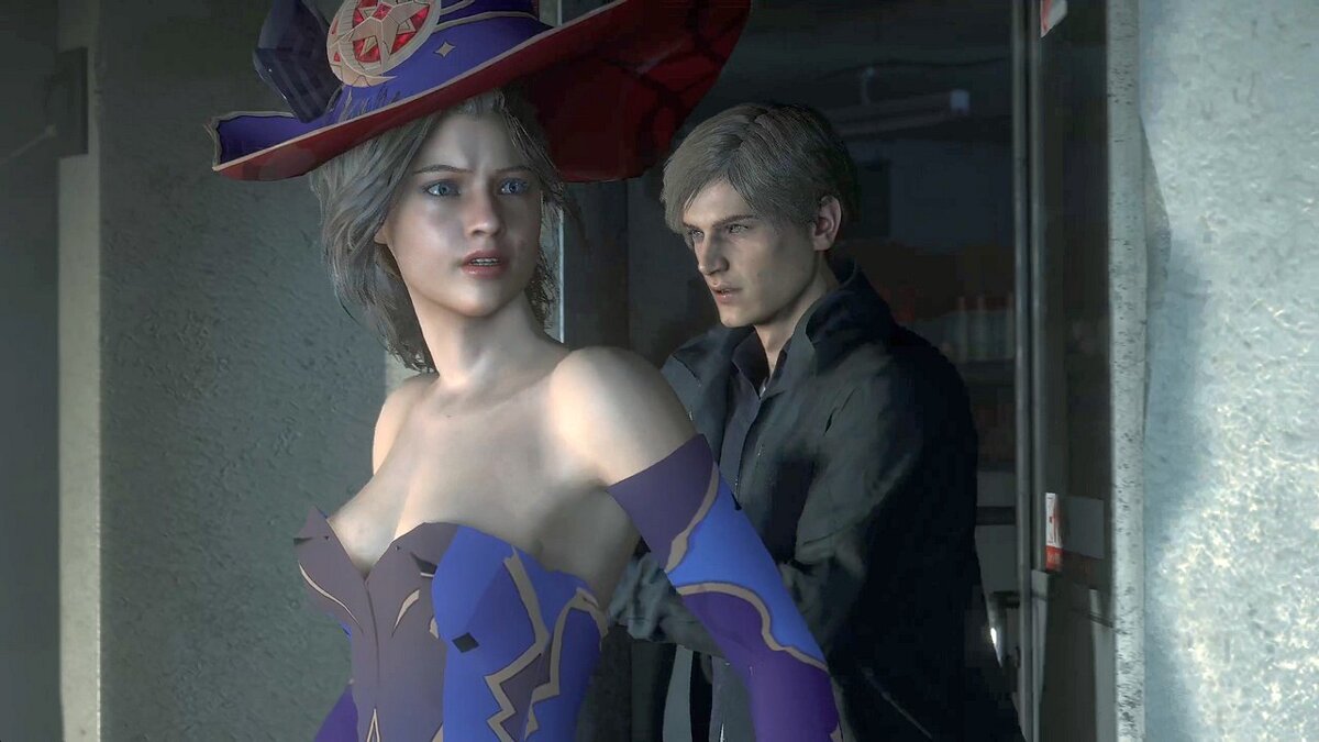 Resident Evil 2 — Мона из игры Genshin Impact
