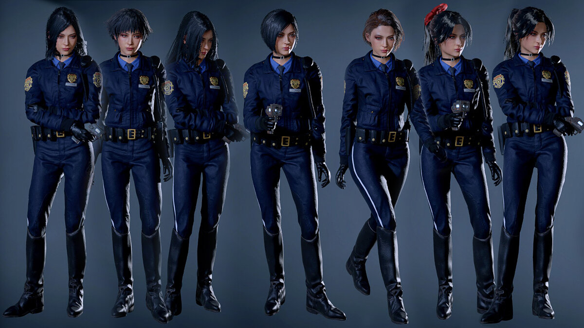 Resident Evil 2 — Ада - полицейский-мотоциклист и коллекция причесок