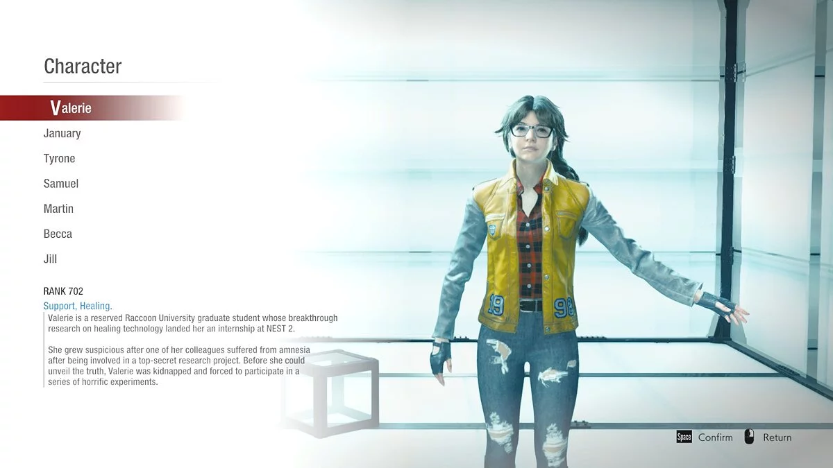 Resident Evil: Resistance — Новые цвета для костюма Валери