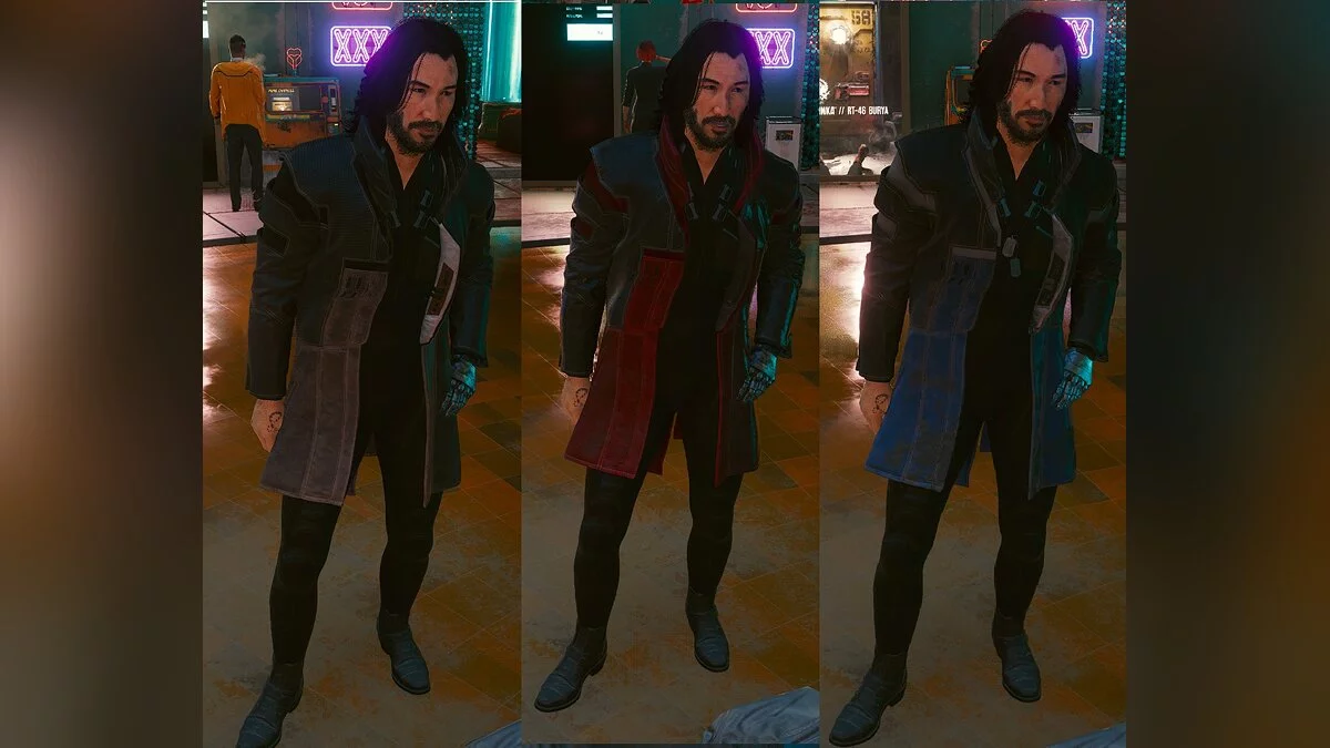 Cyberpunk 2077 — Плащ и костюм для Джонни