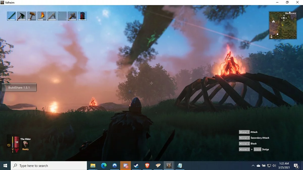 Valheim — Красивый костер