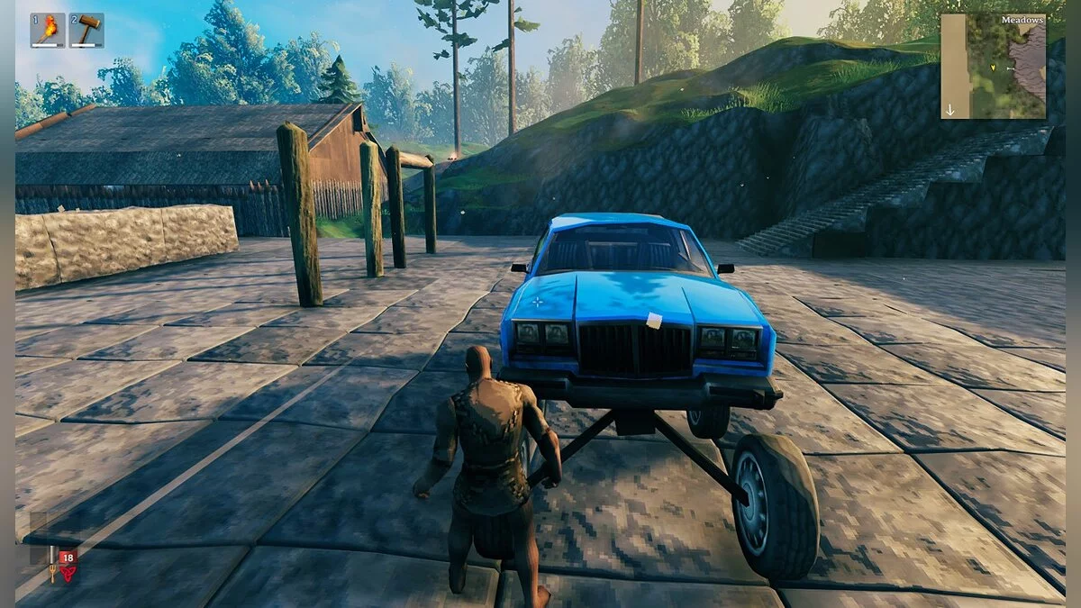 Valheim — Управляемый автомобиль
