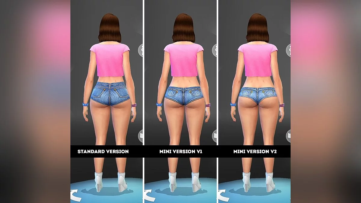 The Sims 4 — Очень короткие джинсовые шорты