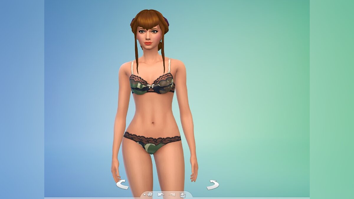 The Sims 4 — Нижнее белье в камуфляжном стиле