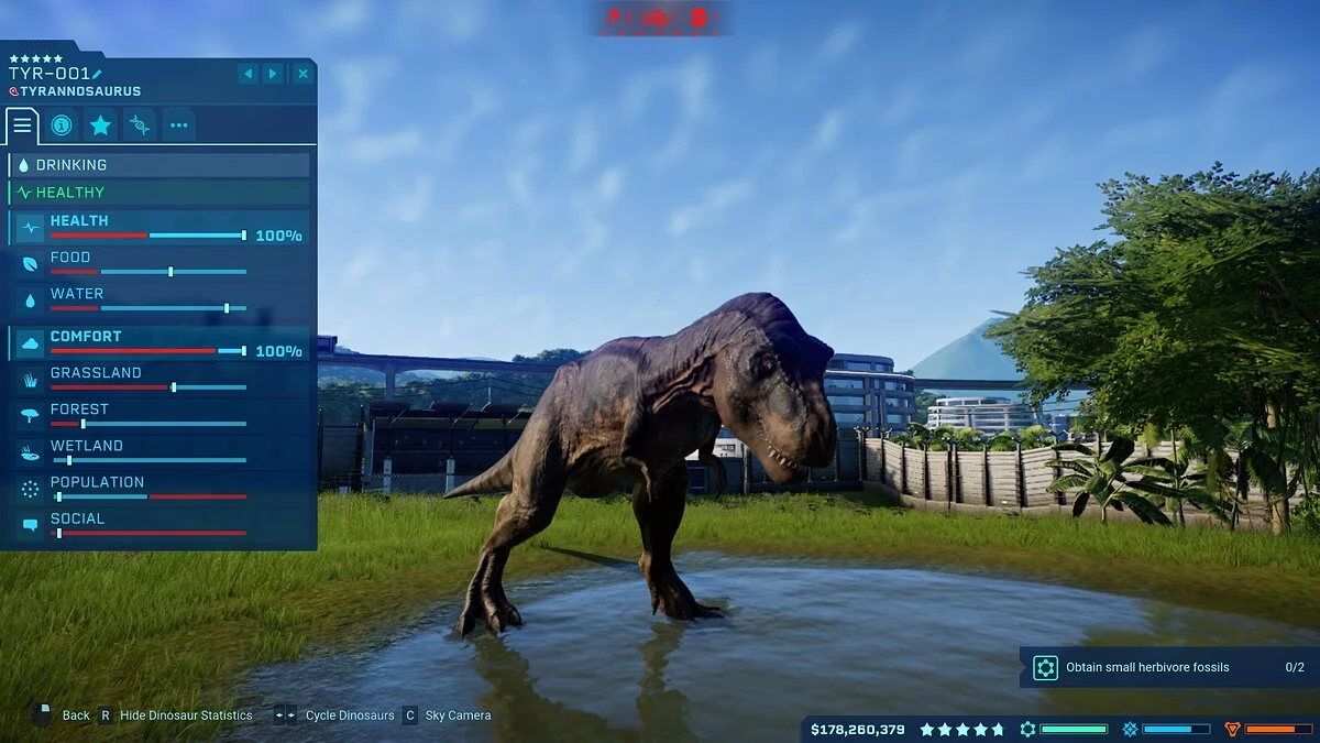 Jurassic World Evolution — Правильное название тираннозавра