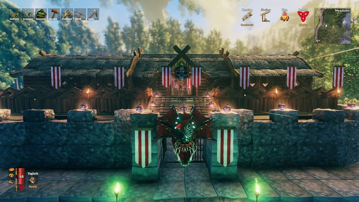 Valheim — Дом на холме