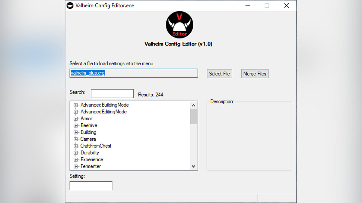 Valheim — Редактор конфигурации / Редакторы и программы / Читы
