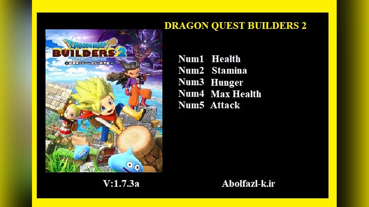Dragon Quest Builders 2 — Трейнер (+5) [1.7.3a]