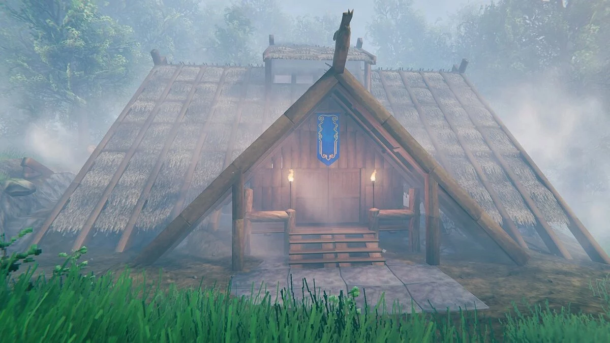 Valheim — Длинный дом для 4 человек