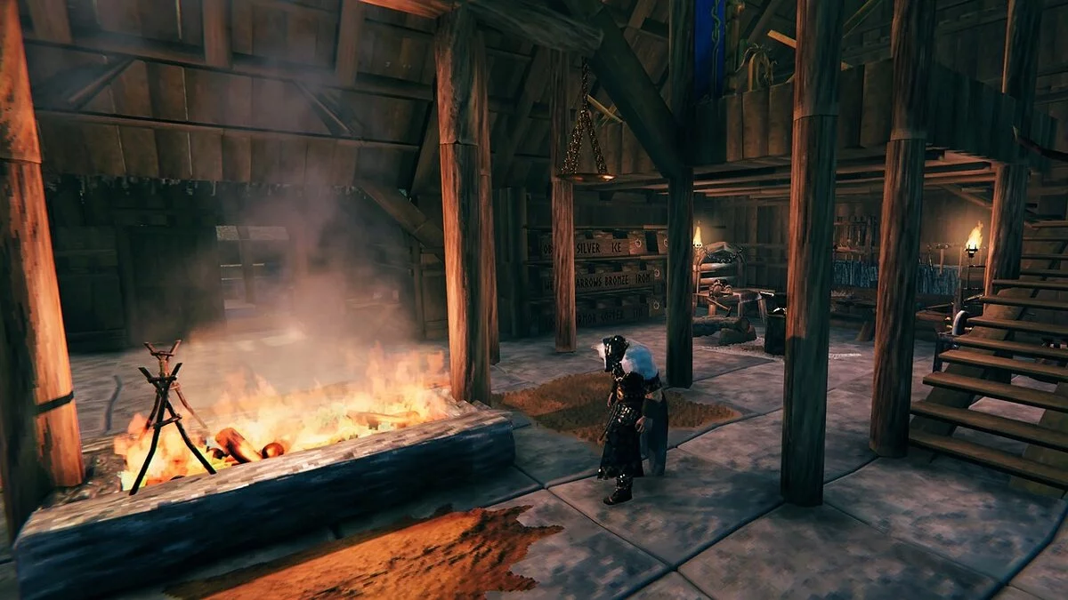 Valheim — Длинный дом для 4 человек