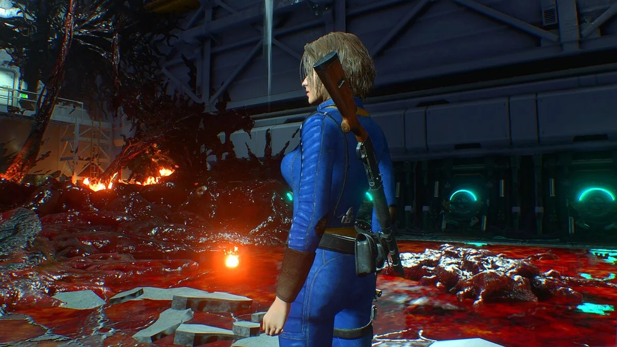 Resident Evil 3 — Костюм убежища из игры Fallout 4