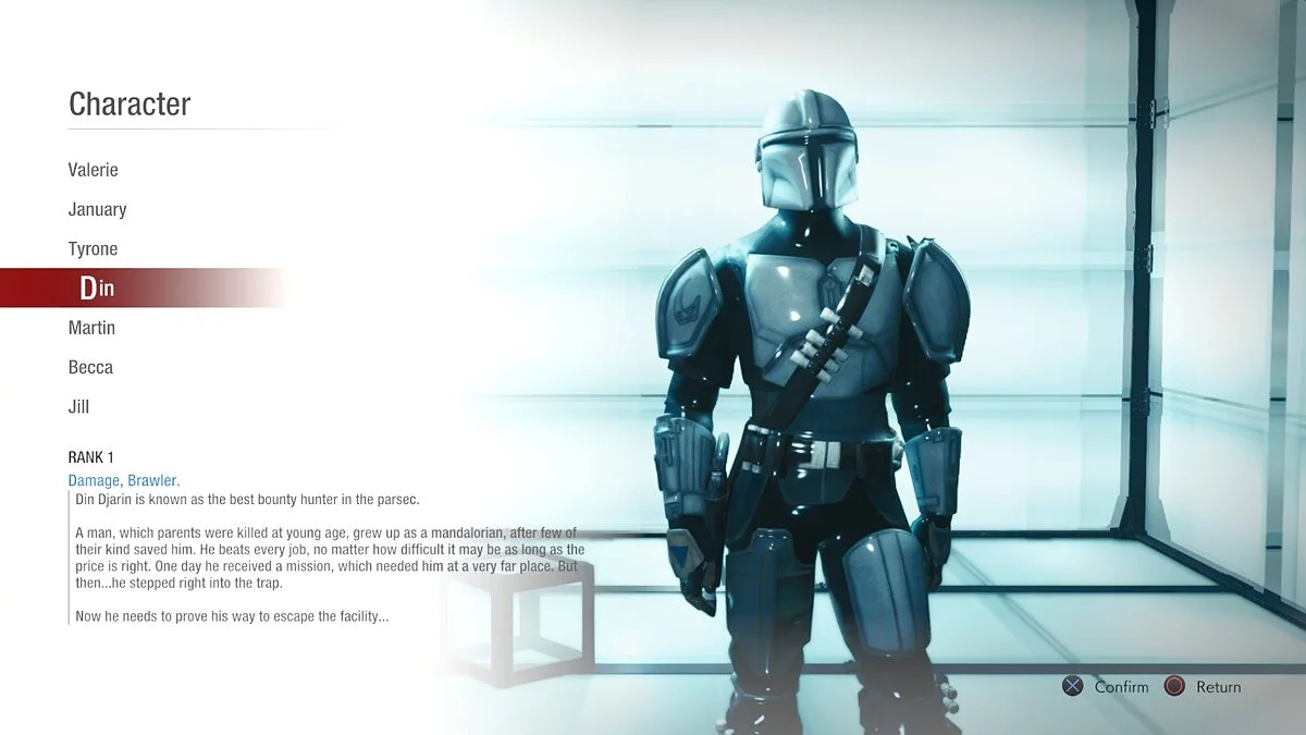 Resident Evil: Resistance — Дин Джарин из сериала «Мандалорец»