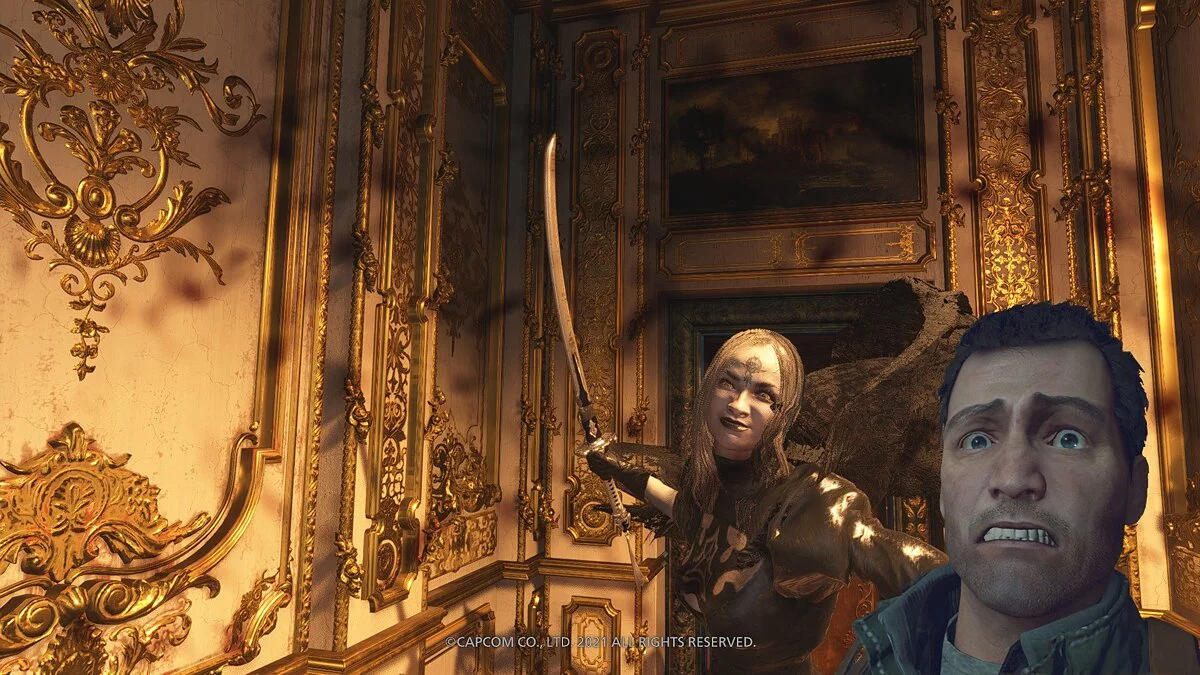 Resident Evil Village — Наложение селфи Фрэнка Уэста