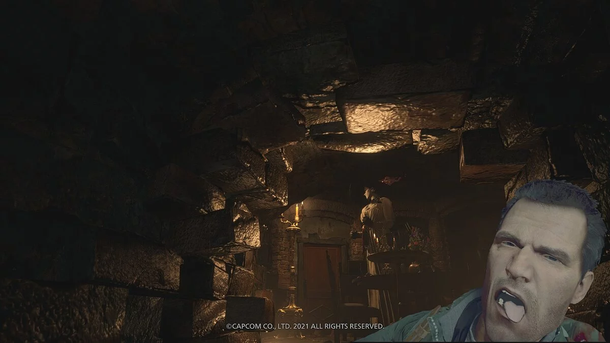 Resident Evil Village — Наложение селфи Фрэнка Уэста