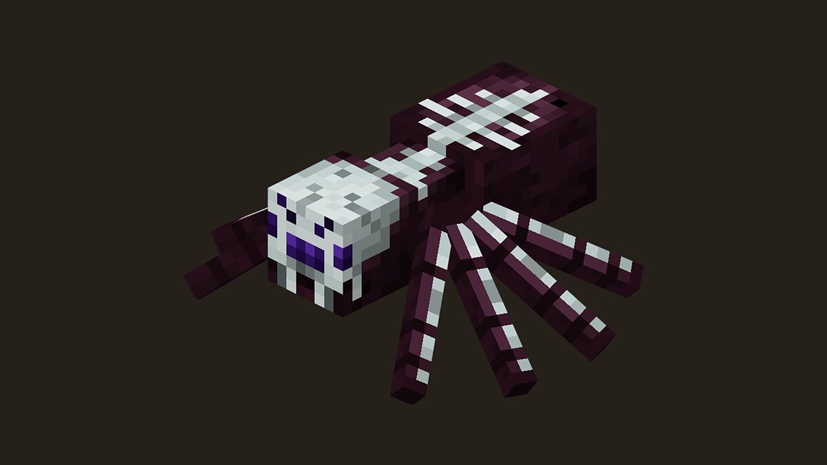 Minecraft Dungeons — Костяные пауки