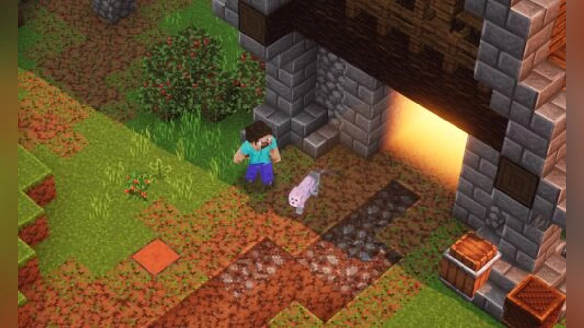 Minecraft Dungeons — Розовый кот