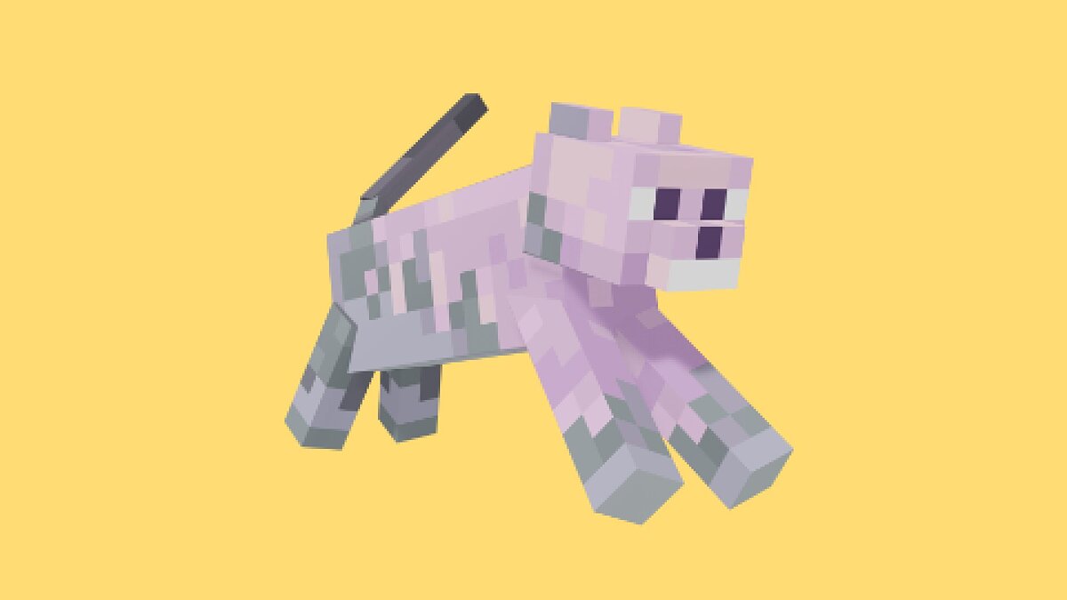 Minecraft Dungeons — Розовый кот