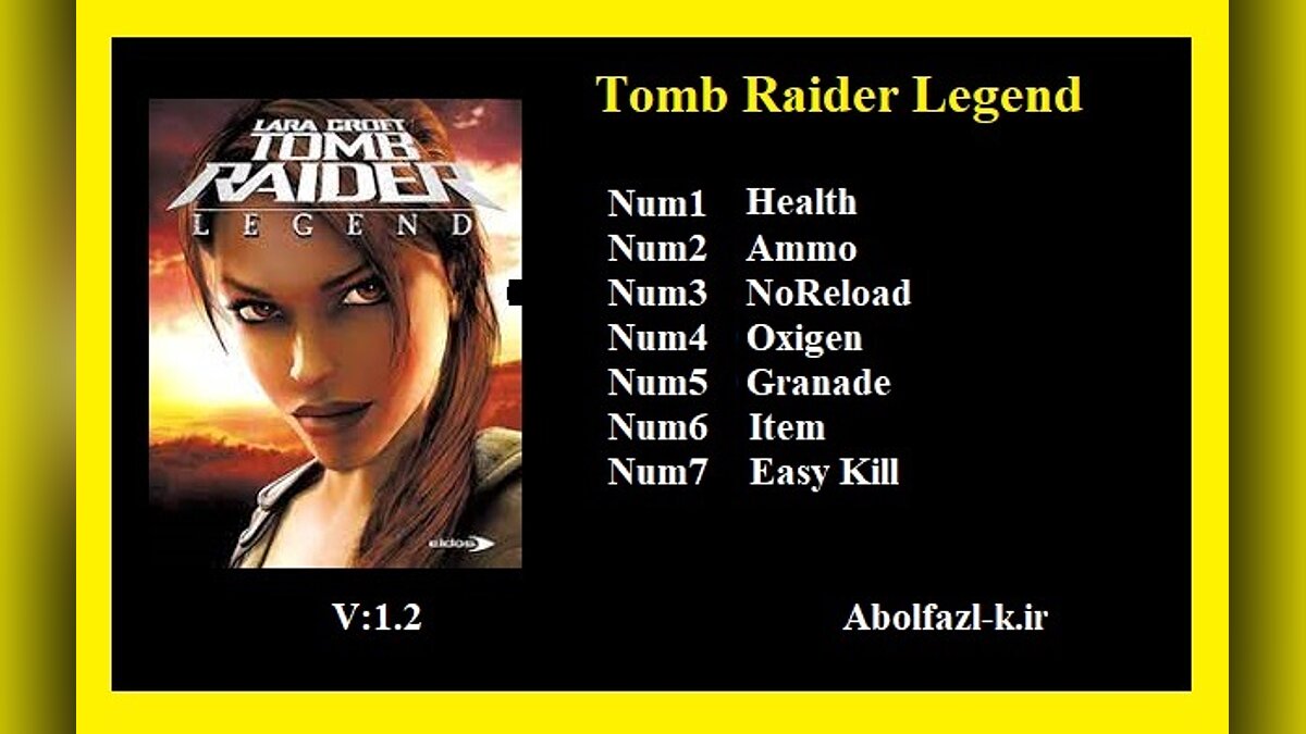 Tomb Raider: Legend — Трейнер (+5/+7) [1.1 - 1.2]