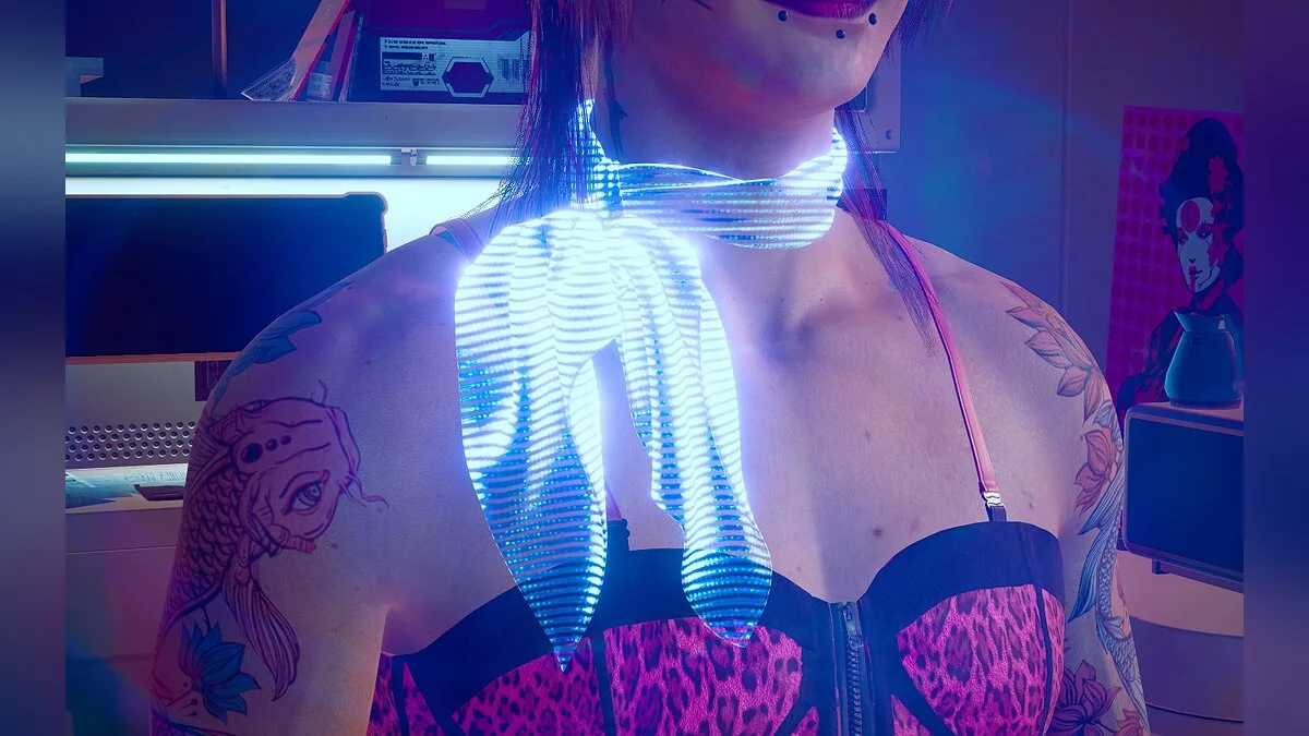 Cyberpunk 2077 — Элегантный шарф для мужчин Ви