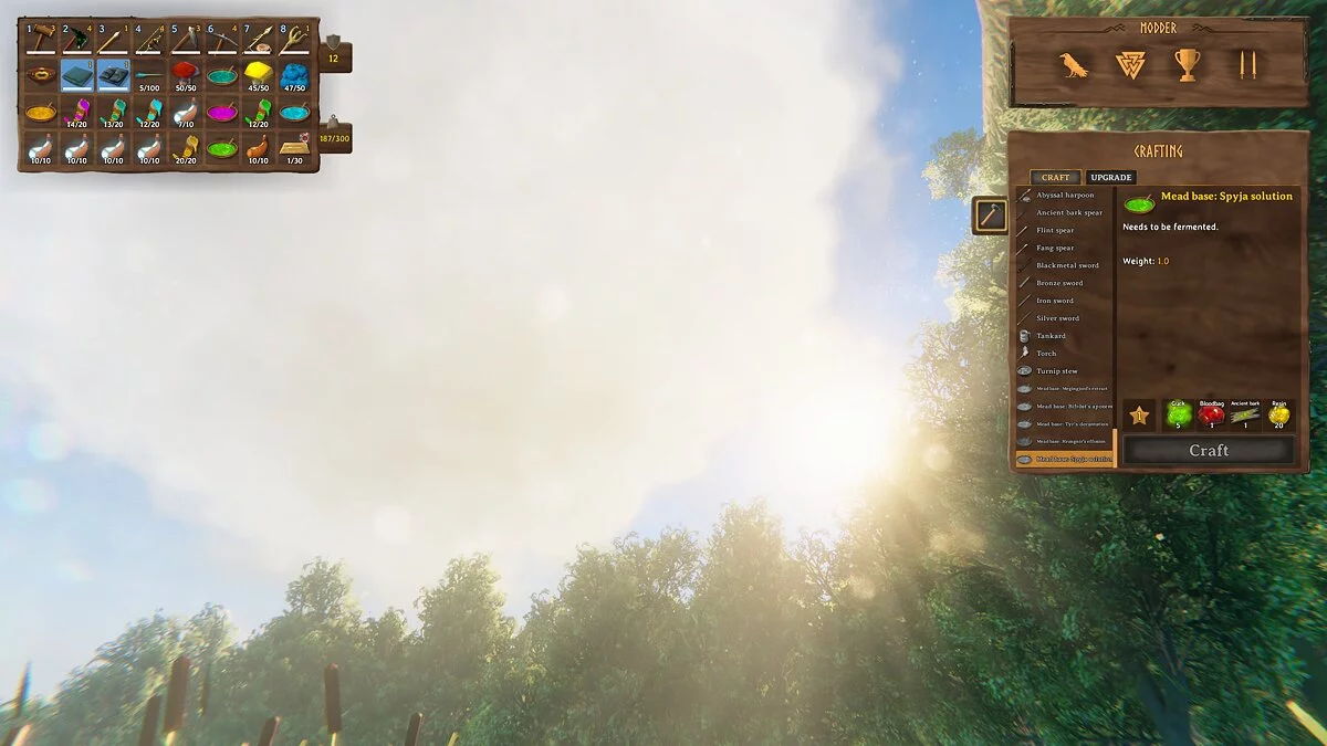 Valheim — Улучшенные зелья