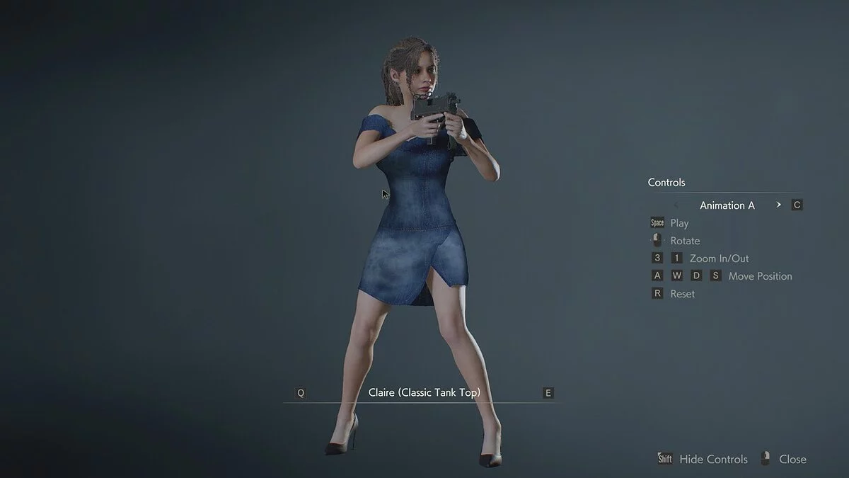 Resident Evil 2 — Элегантное джинсовое платье для Клэр