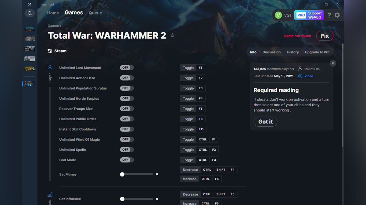 Total War: Warhammer 2 — Трейнер (+18) от 15.05.2021 [WeMod]