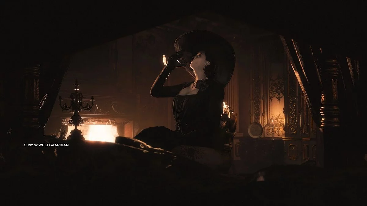 Resident Evil Village — Черное платье леди Димитреску