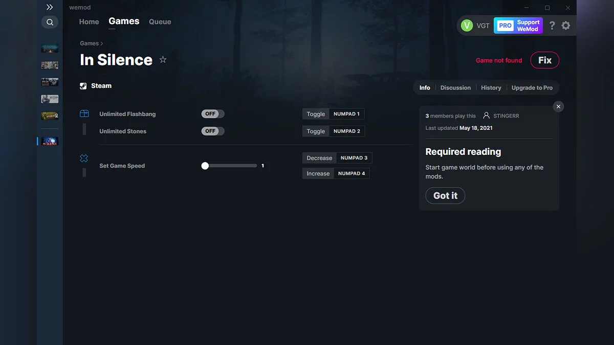 Трейнер (+3) от 18.05.2021 [WeMod]