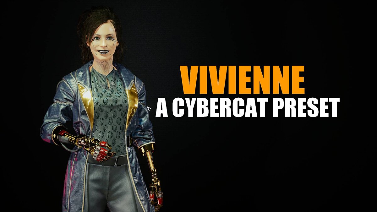 Cyberpunk 2077 — Вивьен - пресет для Ви