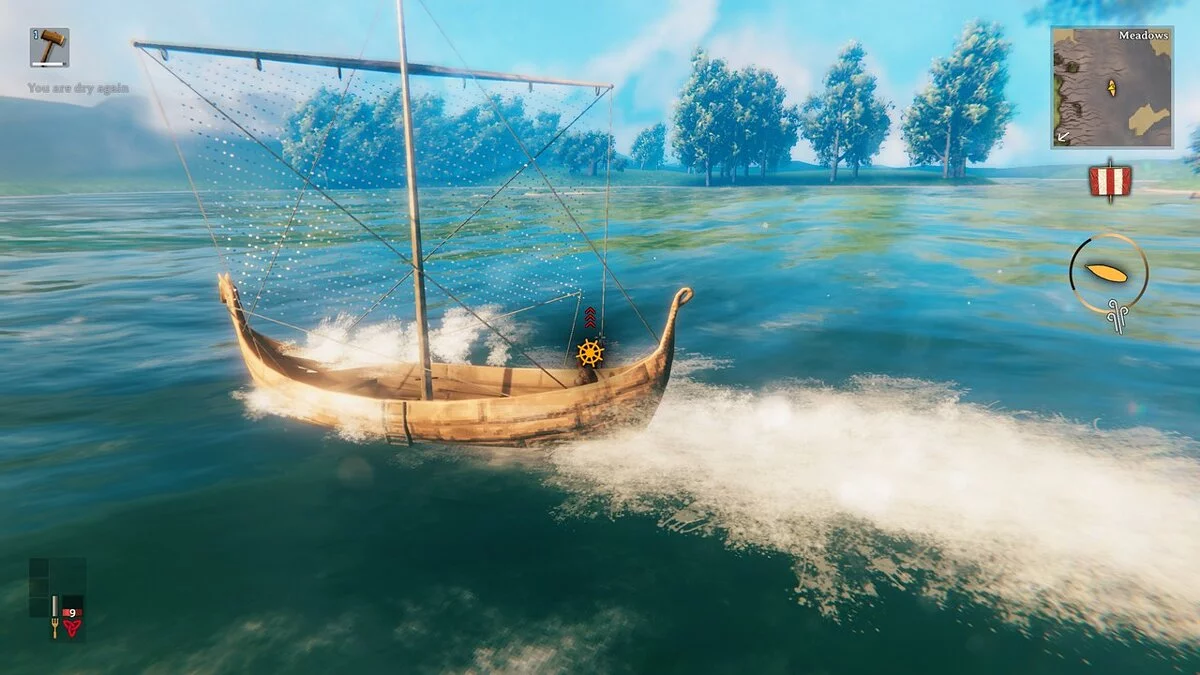 Valheim — Переключаемые прозрачные паруса