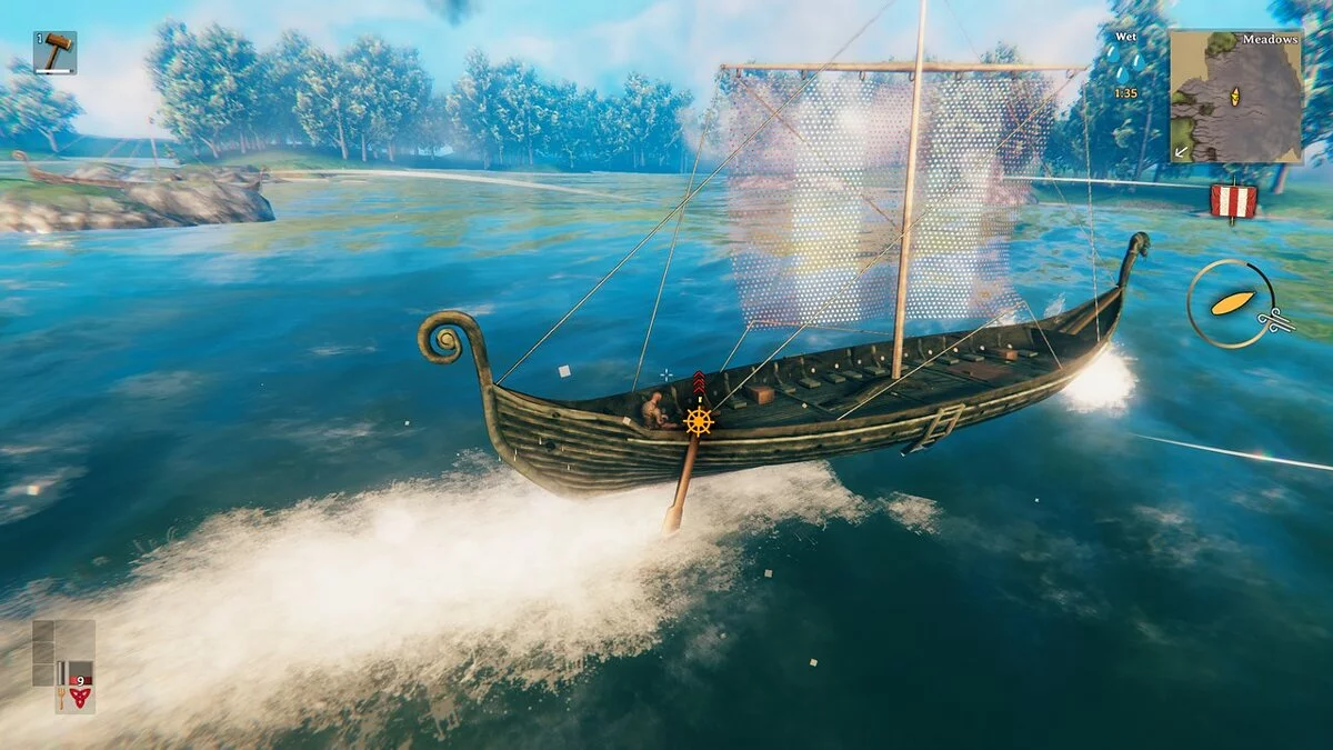Valheim — Переключаемые прозрачные паруса