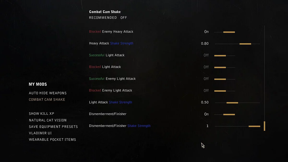 The Witcher 3: Wild Hunt - Complete Edition — Дрожание камеры в бою